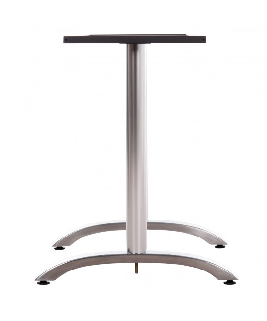 ΒΑΣΗ ΤΡΑΠΕΖΙΟΥ ΜΕΤΑΛΛΙΚΗ ΔΙΠΛΗ HM461.13 ΧΡΩΜΙΟΥ ΜΕ ΡΕΓΟΥΛΑΤΟΡΟΥΣ 100x60x73Υεκ.