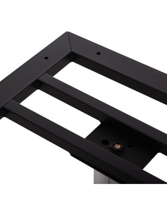 ΒΑΣΗ ΤΡΑΠΕΖΙΟΥ ΜΕΤΑΛΛΙΚΗ ΔΙΠΛΗ HM461.13 ΧΡΩΜΙΟΥ ΜΕ ΡΕΓΟΥΛΑΤΟΡΟΥΣ 100x60x73Υεκ.