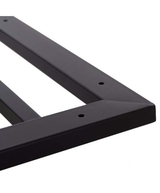 ΒΑΣΗ ΤΡΑΠΕΖΙΟΥ ΜΕΤΑΛΛΙΚΗ ΔΙΠΛΗ HM461.13 ΧΡΩΜΙΟΥ ΜΕ ΡΕΓΟΥΛΑΤΟΡΟΥΣ 100x60x73Υεκ.