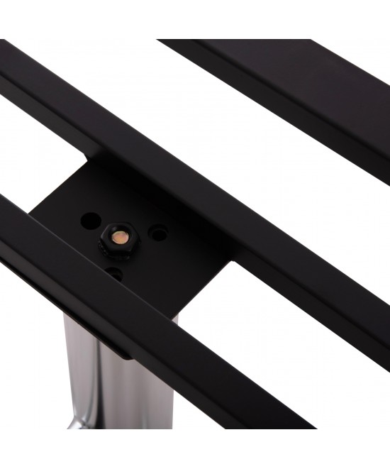 ΒΑΣΗ ΤΡΑΠΕΖΙΟΥ ΜΕΤΑΛΛΙΚΗ ΔΙΠΛΗ HM461.13 ΧΡΩΜΙΟΥ ΜΕ ΡΕΓΟΥΛΑΤΟΡΟΥΣ 100x60x73Υεκ.