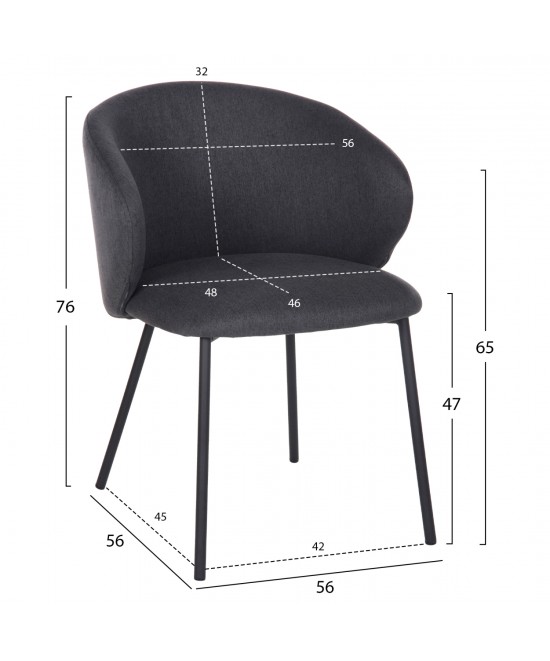 ΣΕΤ ΤΡΑΠΕΖΑΡΙΑΣ 5ΤΜΧ RAVEN HM21069.02 ΚΕΡΑΜΙΚΟ TOP ΜΑΥΡΟ ΜΑΡΜΑΡΟ & 4 ΚΑΡΕΚΛΕΣ