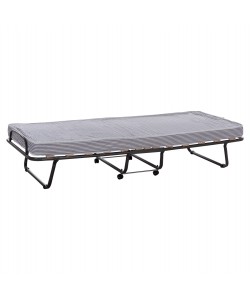 ΚΡΕΒΑΤΙ-ΡΑΝΤΖΟ ΙΤΑΛΙΑΣ NOBLE HM393.01 ΜΕΤΑΛΛΙΚΟ ΜΕ ΡΟΔΕΣ & ΣΤΡΩΜΑ 9εκ ΜΠΛΕ-ΛΕΥΚΟ 80x182x37.5Υεκ.