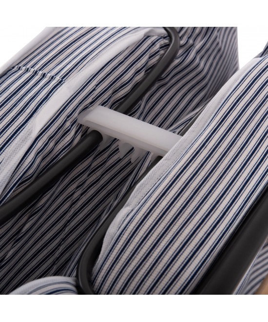 ΚΡΕΒΑΤΙ-ΡΑΝΤΖΟ ΙΤΑΛΙΑΣ NOBLE HM393.01 ΜΕΤΑΛΛΙΚΟ ΜΕ ΡΟΔΕΣ & ΣΤΡΩΜΑ 9εκ ΜΠΛΕ-ΛΕΥΚΟ 80x182x37.5Υεκ.