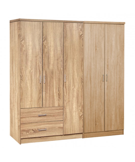 ΝΤΟΥΛΑΠΑ 5ΦΥΛΛΗ CAESAR HM21234.02 ΜΕΛΑΜΙΝΗ ΧΡΩΜΑ SONAMA 150x42.5x181Υεκ