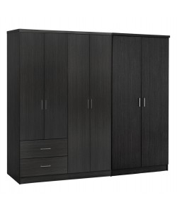 ΝΤΟΥΛΑΠΑ 6ΦΥΛΛΗ BLAKELY HM21235.01 ΜΕΛΑΜΙΝΗ ΧΡΩΜΑ ZEBRANO 201x43x181Υεκ