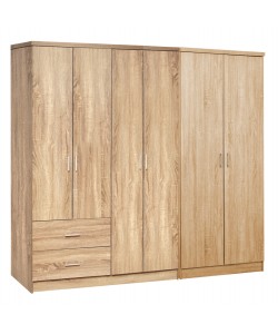 ΝΤΟΥΛΑΠΑ 6ΦΥΛΛΗ BLAKELY HM21235.02 ΜΕΛΑΜΙΝΗ ΧΡΩΜΑ SONAMA 201x43x181Υεκ