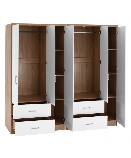 ΝΤΟΥΛΑΠΑ 6ΦΥΛΛΗ CAESAR HM21236.02 ΜΕΛΑΜΙΝΗ SONAMA & ΛΕΥΚΟ 180x42,5Χ181Υεκ.