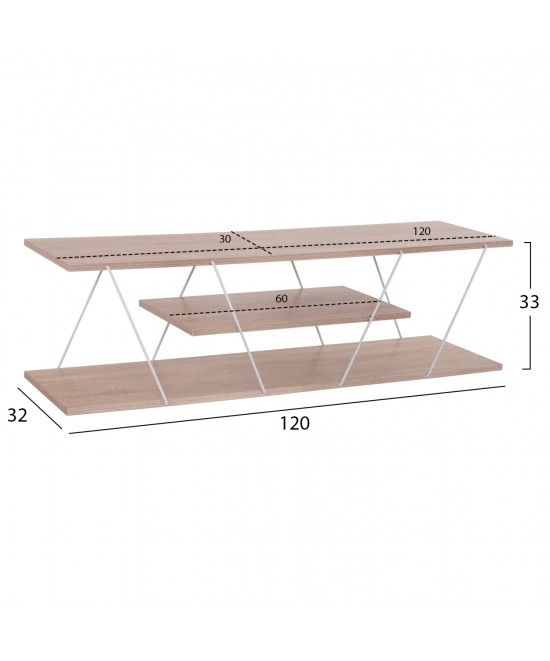 ΣΥΝΘΕΣΗ ΣΑΛΟΝΙΟΥ 2ΤΜΧ TARS HM11771.14 ΜΕΛΑΜΙΝΗ-ΜΕΤΑΛΛΟ SONAMA-ΛΕΥΚΟ