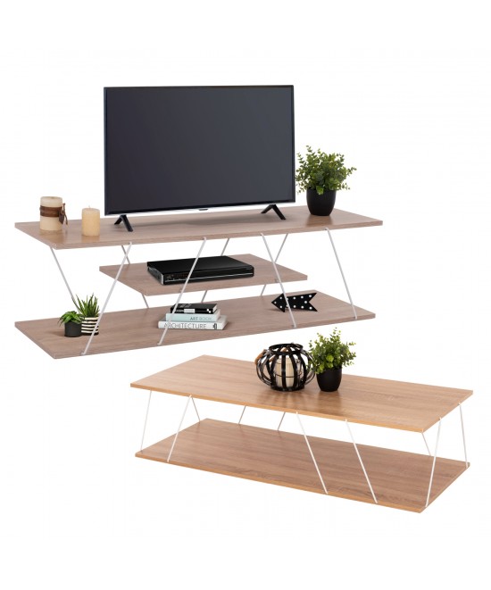 ΣΥΝΘΕΣΗ ΣΑΛΟΝΙΟΥ 2ΤΜΧ TARS HM11771.14 ΜΕΛΑΜΙΝΗ-ΜΕΤΑΛΛΟ SONAMA-ΛΕΥΚΟ