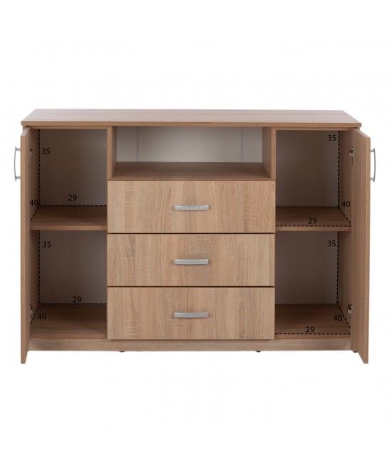 ΣΕΤ ΚΡΕΒΑΤΟΚΑΜΑΡΑΣ 6ΤΜΧ ADLER HM11759 ΜΕΛΑΜΙΝΗ SONAMA OAK-ΓΙΑ ΣΤΡΩΜΑ 160x200εκ