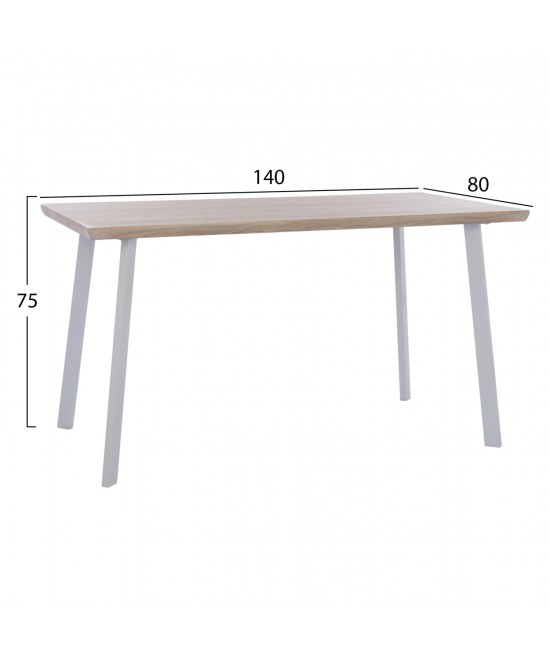 ΣΕΤ ΤΡΑΠΕΖΑΡΙΑΣ 5ΤΜΧ OFIRA HM10634 MDF TOP ΣΕ SONAMA--ΛΕΥΚΕΣ ΚΑΡΕΚΛΕΣ