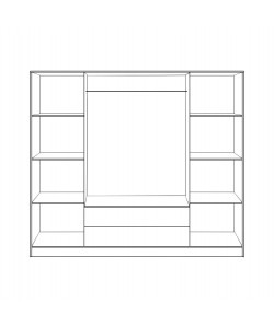 ΝΤΟΥΛΑΠΑ 4ΦΥΛΛΗ ΜΕ 2 ΣΥΡΤΑΡΙΑ AZALEA 200Χ56Χ180Υεκ. HM353.02 SONAMA
