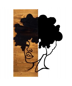 ΔΙΑΚΟΣΜΗΤΙΚΟ ΤΟΙΧΟΥ ΦΙΓΟΥΡΑ ΓΥΝΑΙΚΑΣ HM4750-ΦΥΛΛΑ ΜΕΤΑΛΛΟΥ-ΞΥΛΟ 35x3(βάθος)x50Υεκ.