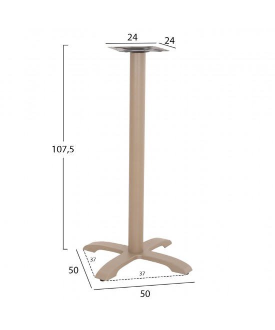 ΒΑΣΗ ΤΡΑΠΕΖΙΟΥ ΜΠΑΡ ΑΠΟ ΜΕΤΑΛΛΟ/ΜΑΝΤΕΜΙ HM417.25 ΚΑΠΟΥΤΣΙΝΟ 62x62x108Υεκ. ΒΑΣΗ ΤΡΑΠΕΖΙΟΥ ΜΠΑΡ ΑΠΟ ΜΕΤΑΛΛΟ/ΜΑΝΤΕΜΙ HM417.25 ΚΑΠΟΥΤΣΙΝΟ 62x62x108Υεκ.