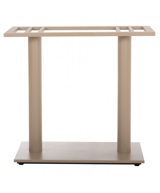 ΒΑΣΗ ΤΡΑΠΕΖΙΟΥ ΜΕΤΑΛΛΙΚΗ ΔΙΠΛΗ HM435.25 ΚΑΠΟΥΤΣΙΝΟ ΜΑΤ ΜΕ ΡΕΓΟΥΛΑΤΟΡΟΥΣ 80Χ40Χ72Υεκ.