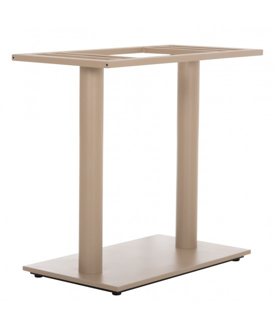 ΒΑΣΗ ΤΡΑΠΕΖΙΟΥ ΜΕΤΑΛΛΙΚΗ ΔΙΠΛΗ HM435.25 ΚΑΠΟΥΤΣΙΝΟ ΜΑΤ ΜΕ ΡΕΓΟΥΛΑΤΟΡΟΥΣ 80Χ40Χ72Υεκ.