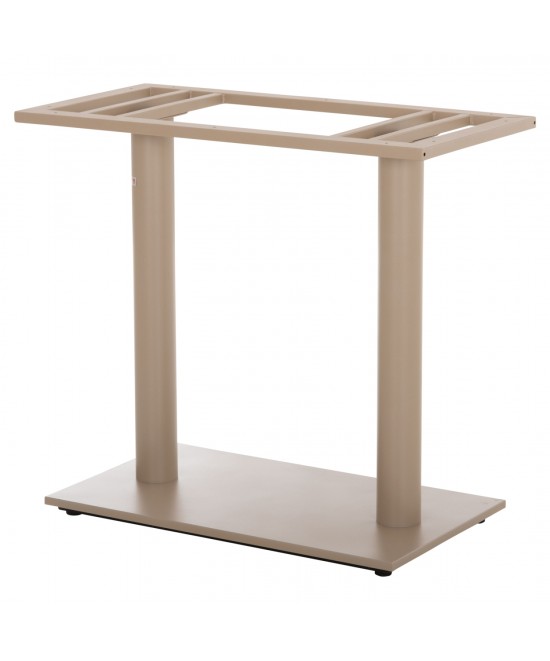 ΒΑΣΗ ΤΡΑΠΕΖΙΟΥ ΜΕΤΑΛΛΙΚΗ ΔΙΠΛΗ HM435.25 ΚΑΠΟΥΤΣΙΝΟ ΜΑΤ ΜΕ ΡΕΓΟΥΛΑΤΟΡΟΥΣ 80Χ40Χ72Υεκ.