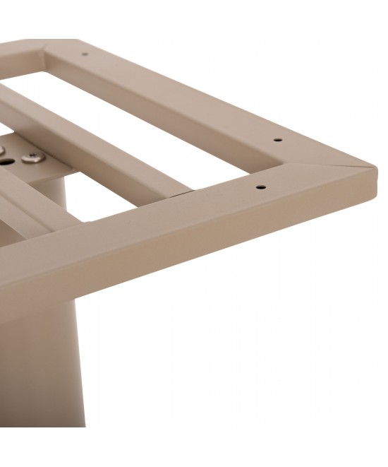 ΒΑΣΗ ΤΡΑΠΕΖΙΟΥ ΜΕΤΑΛΛΙΚΗ ΔΙΠΛΗ HM435.25 ΚΑΠΟΥΤΣΙΝΟ ΜΑΤ ΜΕ ΡΕΓΟΥΛΑΤΟΡΟΥΣ 80Χ40Χ72Υεκ.