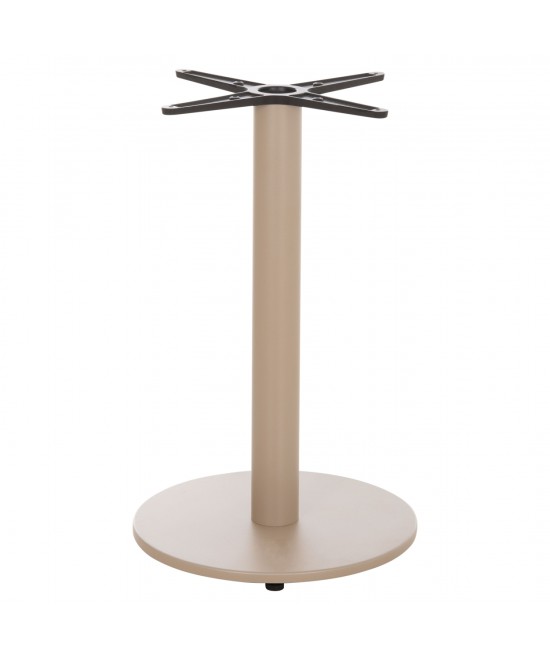 ΒΑΣΗ ΤΡΑΠΕΖΙΟΥ ΑΛΟΥΜΙΝΙΟΥ ΣΤΡΟΓΓΥΛΗ ΚΑΠΟΥΤΣΙΝΟ HM476.25 ΣΤΑΥΡΟΣ 48Χ48εκ Φ45Χ72Υεκ.