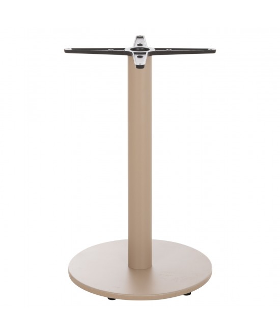 ΒΑΣΗ ΤΡΑΠΕΖΙΟΥ ΑΛΟΥΜΙΝΙΟΥ ΣΤΡΟΓΓΥΛΗ ΚΑΠΟΥΤΣΙΝΟ HM476.25 ΣΤΑΥΡΟΣ 48Χ48εκ Φ45Χ72Υεκ.