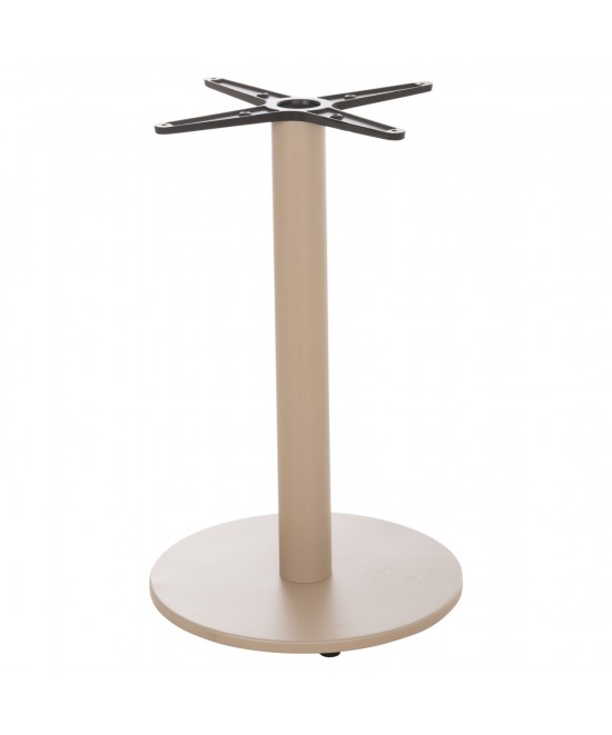 ΒΑΣΗ ΤΡΑΠΕΖΙΟΥ ΑΛΟΥΜΙΝΙΟΥ ΣΤΡΟΓΓΥΛΗ ΚΑΠΟΥΤΣΙΝΟ HM476.25 ΣΤΑΥΡΟΣ 48Χ48εκ Φ45Χ72Υεκ.