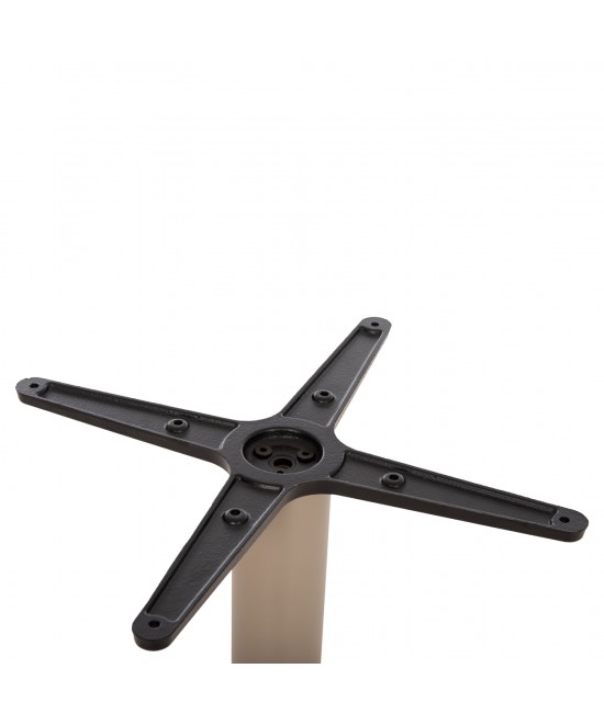 ΒΑΣΗ ΤΡΑΠΕΖΙΟΥ ΑΛΟΥΜΙΝΙΟΥ ΣΤΡΟΓΓΥΛΗ ΚΑΠΟΥΤΣΙΝΟ HM476.25 ΣΤΑΥΡΟΣ 48Χ48εκ Φ45Χ72Υεκ.