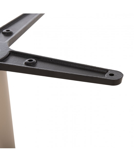 ΒΑΣΗ ΤΡΑΠΕΖΙΟΥ ΑΛΟΥΜΙΝΙΟΥ ΣΤΡΟΓΓΥΛΗ ΚΑΠΟΥΤΣΙΝΟ HM476.25 ΣΤΑΥΡΟΣ 48Χ48εκ Φ45Χ72Υεκ.