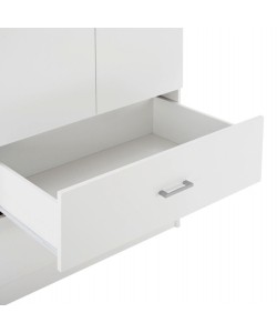 ΝΤΟΥΛΑΠΑ 4ΦΥΛΛΗ REINA ME 4 ΣΥΡΤΑΡΙΑ HM21258 ΜΕΛΑΜΙΝΗ ΣΕ ΛΕΥΚΟ 160x42,5x180,5Υεκ