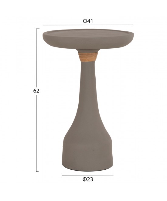 ΒΟΗΘΗΤΙΚΟ ΤΡΑΠΕΖΙ ΓΙΑ ΛΑΜΠΑΤΕΡ TORG HM18170.03 FIBER CEMENT ΓΚΡΙ Φ41x62Υεκ.