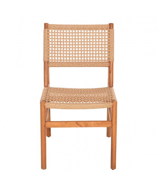 ΚΑΡΕΚΛΑ ΤΡΑΠΕΖΑΡΙΑΣ DINIZ HM6554 ΞΥΛΟ TEAK ΦΥΣΙΚΟ--ΣΥΝΘ.ΣΧΟΙΝΙ 48x60x84Υεκ.