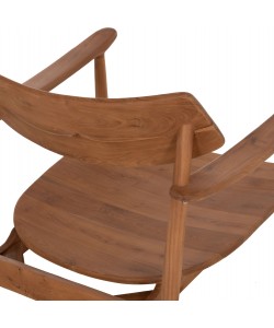 ΠΟΛΥΘΡΟΝΑ LOUNGE RANGER HM18255.01 ΞΥΛΟ TEAK ΣΕ ΦΥΣΙΚΟ 70x73x73Υεκ.