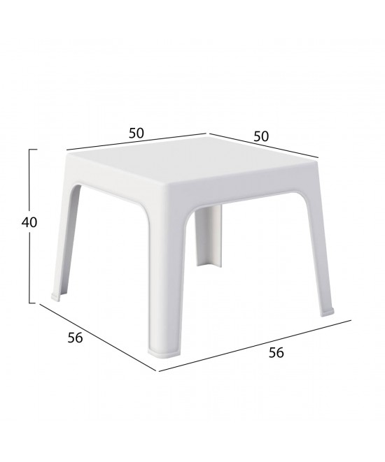 ΣΕΤ 3ΤΜΧ ΠΟΛΥΠΡΟΠΥΛΕΝΙΟΥ SLEEK HM21267.01 ΤΡΑΠΕΖΑΚΙ & 2 ΠΟΛΥΘΡΟΝΕΣ-ΛΕΥΚΟ