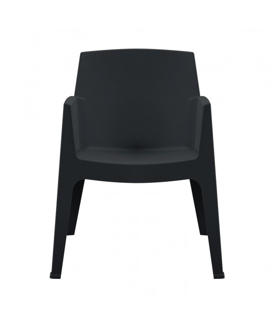 ΠΟΛΥΘΡΟΝΑ ΠΟΛΥΠΡΟΠΥΛΕΝΙΟΥ SLEEK HM6370.02 ΜΑΥΡΗ 68x63x82,5Υεκ.