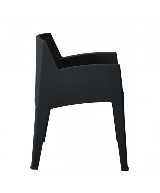 ΠΟΛΥΘΡΟΝΑ ΠΟΛΥΠΡΟΠΥΛΕΝΙΟΥ SLEEK HM6370.02 ΜΑΥΡΗ 68x63x82,5Υεκ.