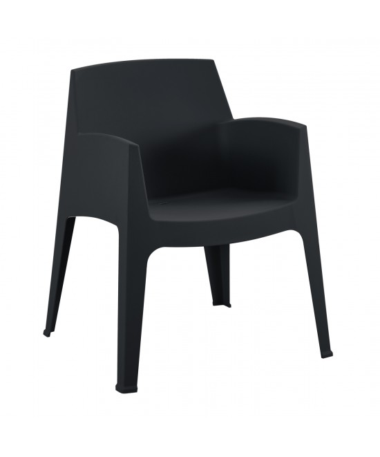 ΠΟΛΥΘΡΟΝΑ ΠΟΛΥΠΡΟΠΥΛΕΝΙΟΥ SLEEK HM6370.02 ΜΑΥΡΗ 68x63x82,5Υεκ.