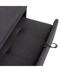 ΠΟΛΥΘΡΟΝΑ-ΚΡΕΒΑΤΙ LIBRE HM3295.01 ΓΚΡΙ ΥΦΑΣΜΑ 75x106x87Υεκ.