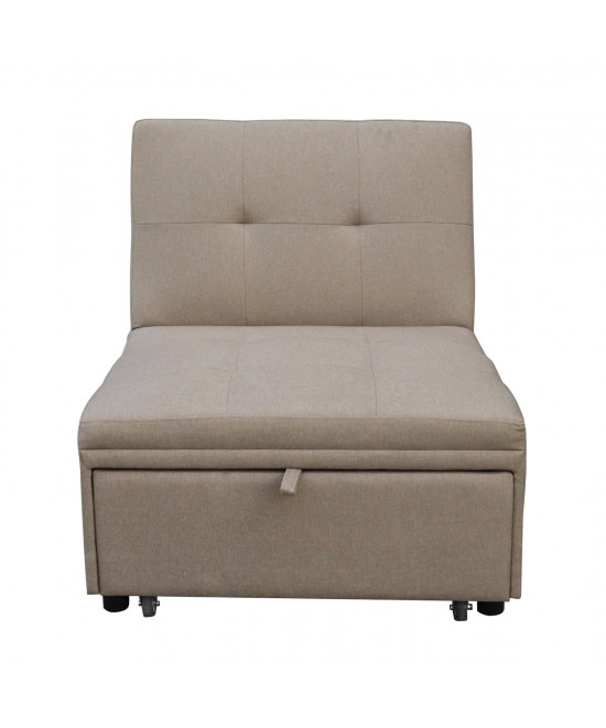 ΠΟΛΥΘΡΟΝΑ-ΚΡΕΒΑΤΙ LIBRE HM3295.03 ΜΠΕΖ ΥΦΑΣΜΑ 75x106x87Υεκ.