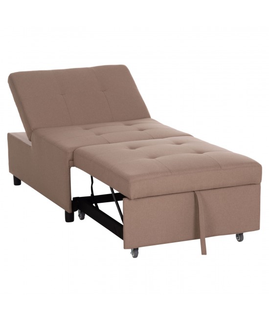 ΠΟΛΥΘΡΟΝΑ-ΚΡΕΒΑΤΙ LIBRE HM3295.03 ΜΠΕΖ ΥΦΑΣΜΑ 75x106x87Υεκ.