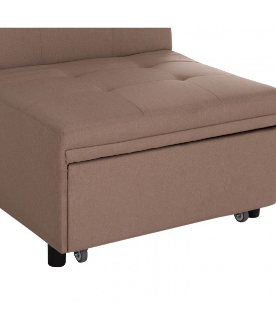 ΠΟΛΥΘΡΟΝΑ-ΚΡΕΒΑΤΙ LIBRE HM3295.03 ΜΠΕΖ ΥΦΑΣΜΑ 75x106x87Υεκ.