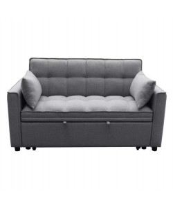 ΚΑΝΑΠΕΣ ΚΡΕΒΑΤΙ 2-ΘΕΣΙΟΣ BORG HM3289.11 ΓΚΡΙ ΥΦΑΣΜΑ 140x75x89Υεκ