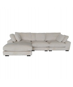 ΚΑΝΑΠΕΣ ΑΡΙΣΤΕΡΗ ΓΩΝΙΑ CRANFIELD HM3287.02L ΜΠΕΖ ΡΙΓΕ ΥΦΑΣΜΑ 315x167(γωνία)x67Υεκ.