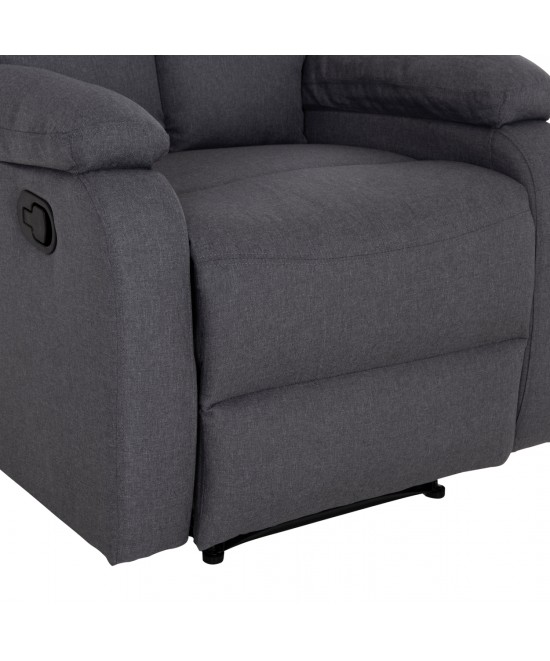 ΠΟΛΥΘΡΟΝΑ RELAX DIONI HM3296.01 ΓΚΡΙ ΥΦΑΣΜΑ 85x90x100Υεκ.