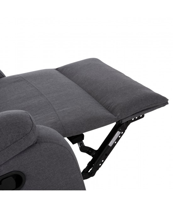 ΠΟΛΥΘΡΟΝΑ RELAX DIONI HM3296.01 ΓΚΡΙ ΥΦΑΣΜΑ 85x90x100Υεκ.