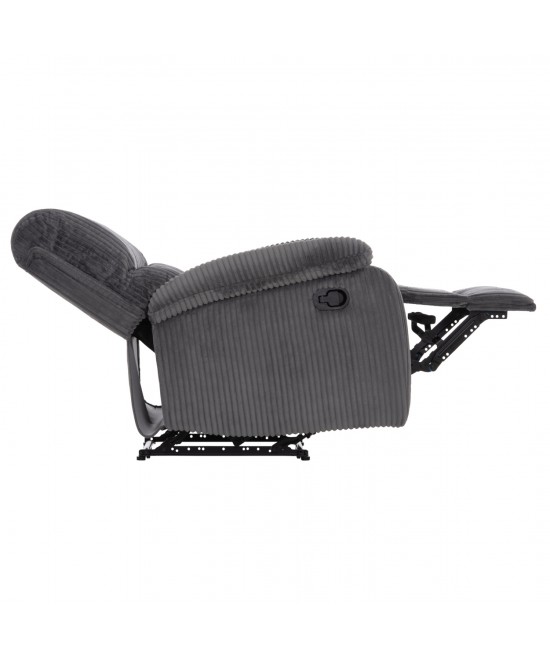 ΠΟΛΥΘΡΟΝΑ RELAX DIONI HM3296.11 ΓΚΡΙ ΡΙΓΕ ΥΦΑΣΜΑ 85x90x100Υεκ.