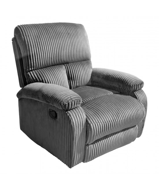 ΠΟΛΥΘΡΟΝΑ RELAX DIONI HM3296.11 ΓΚΡΙ ΡΙΓΕ ΥΦΑΣΜΑ 85x90x100Υεκ.