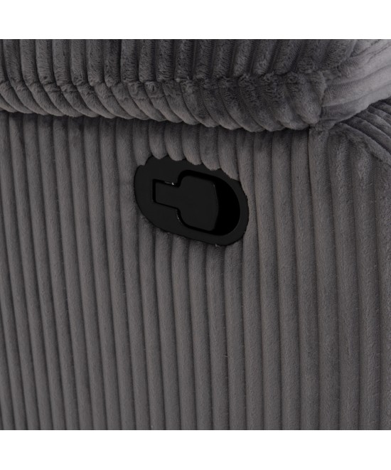 ΠΟΛΥΘΡΟΝΑ RELAX DIONI HM3296.11 ΓΚΡΙ ΡΙΓΕ ΥΦΑΣΜΑ 85x90x100Υεκ.