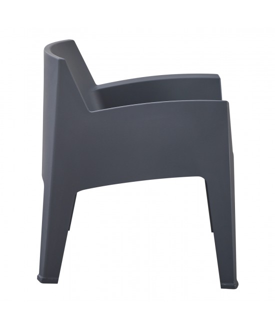 ΠΟΛΥΘΡΟΝΑ ΠΟΛΥΠΡΟΠΥΛΕΝΙΟΥ LOUNGE SLEEK HM6365.10 ΓΚΡΙ 62x68x73Υεκ.