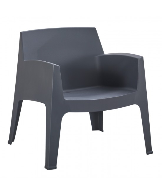 ΠΟΛΥΘΡΟΝΑ ΠΟΛΥΠΡΟΠΥΛΕΝΙΟΥ LOUNGE SLEEK HM6365.10 ΓΚΡΙ 62x68x73Υεκ.