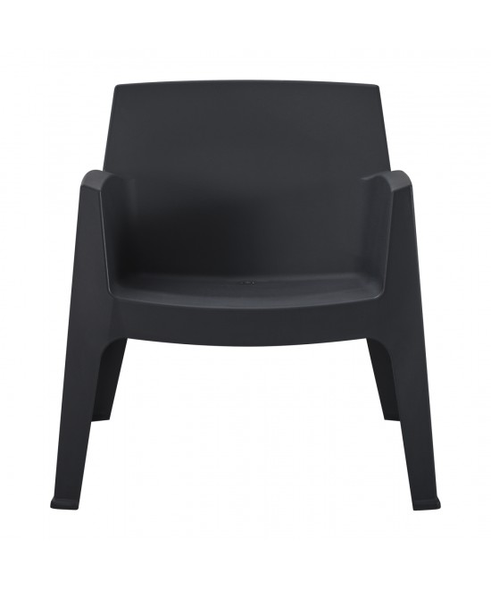 ΠΟΛΥΘΡΟΝΑ ΠΟΛΥΠΡΟΠΥΛΕΝΙΟΥ LOUNGE SLEEK HM6365.02 ΜΑΥΡΟ 62x68x73Υεκ.