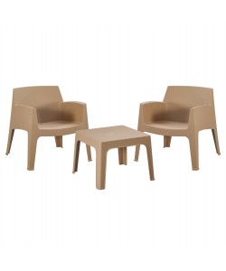 ΣΕΤ LOUNGE 3ΤΜΧ SLEEK HM21274.03 ΚΑΠΟΥΤΣΙΝΟ ΠΟΛΥΠΡΟΠΥΛΕΝΙΟ